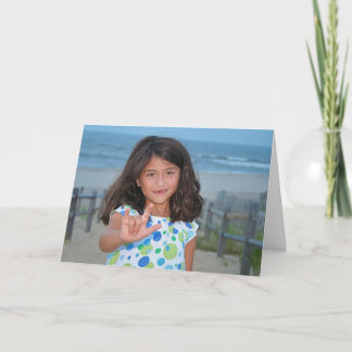 Cartão Linguagem gestual eu te amo