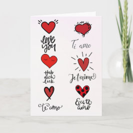 Cartão Línguas do Amor 