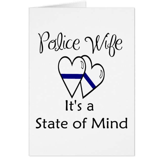 Cartão linha azul corações (Frente)