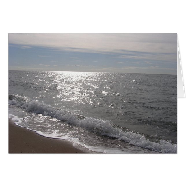 Cartão Linha costeira de Connecticut (Frente horizontal)