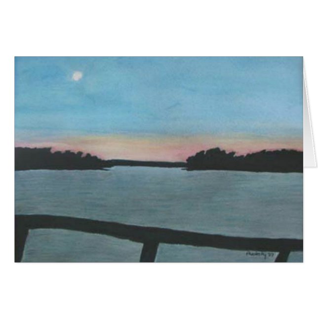 Cartão Linha costeira do norte de Minnesota (Frente horizontal)