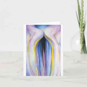 Cartão Linha de cinzas, Georgia O'Keeffe,