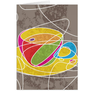 Cartão linha de COFFEE retrô