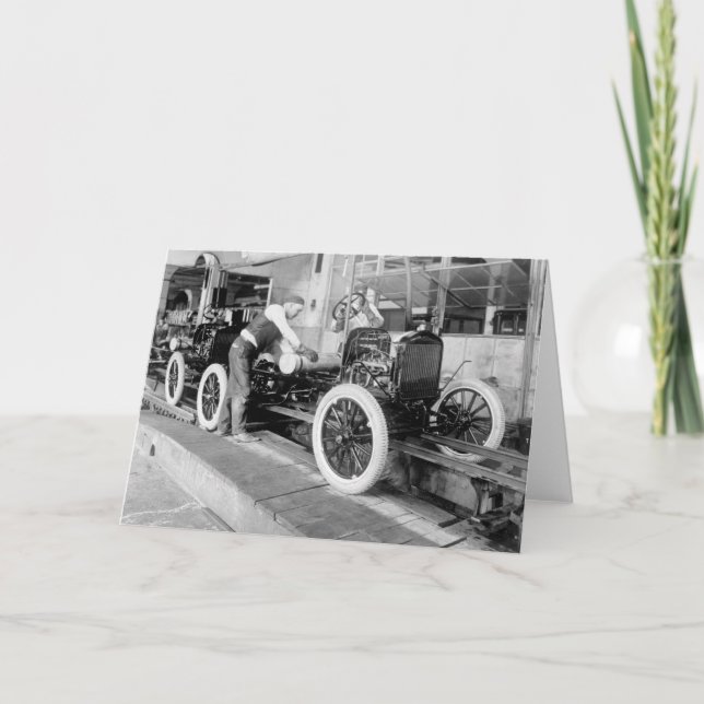 Cartão Linha de Montagem Automática, 1920 (Frente)