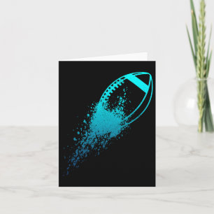 Cartão Linha de Quarterback de Futebol Futebol Antigo Jog