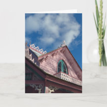 Linha de telhado rosa azul-céu - Vineyard de Marth