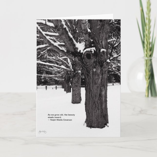 Cartão Linha do bordo: Citações de Emerson (Frente)