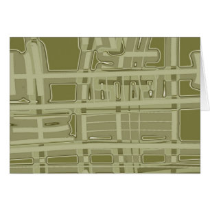 Cartão "Linhas da Comunicação II" Abstrato