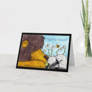 Cartão Lion and Lamb Gentle Peace