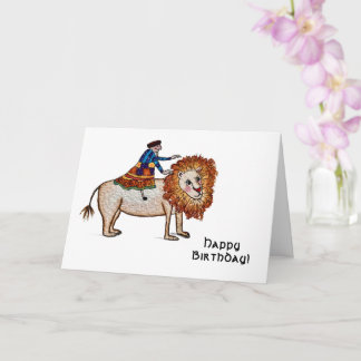 Cartão Lion Birthday Card