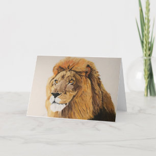 Cartão Lion blank greeting card