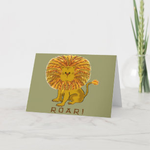 Cartão Lion Greeting Cards