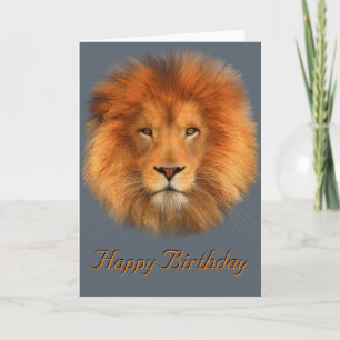 Cartão Lion’s Mane birthday Card