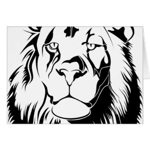 Cartão Lion Tribal 002