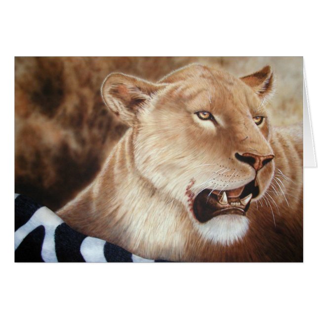 Cartão Lioness no Matar (Frente Horizontal)