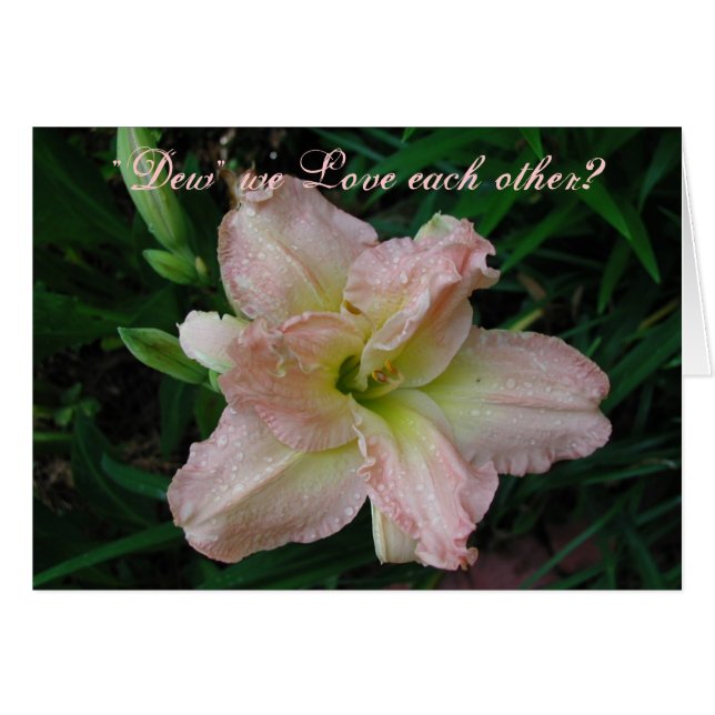 Cartão Lírio bonito (Frente Horizontal)