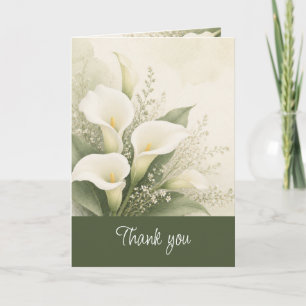 Cartão Lírio Branco Jardim Flor Belo Obrigado