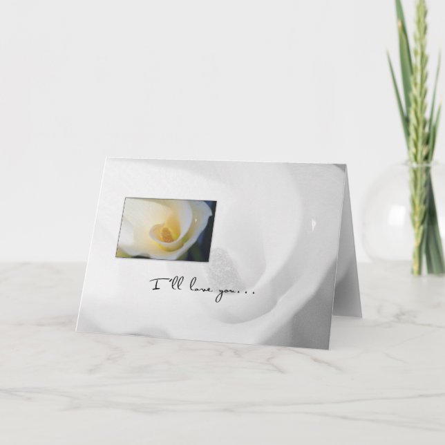 Cartão Lírio de Calla Nosso Aniversário (Frente)