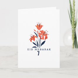 Cartão Lírio Floral Eid | Aniversário | Dia das Mães etc.