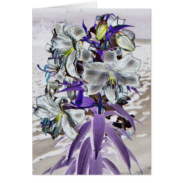 Cartão Lírios (Frente)