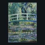 Cartão Lírios de água e ponte japonesa<br><div class="desc">Water Lily and Japan Bridge,  famosa pintura de arte por Claude Monet,  1899.</div>