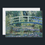 Cartão "Lírios de Água e Ponte Japonesa"<br><div class="desc">Water Lily and Japan Bridge,  famosa pintura de arte por Claude Monet,  1899.</div>