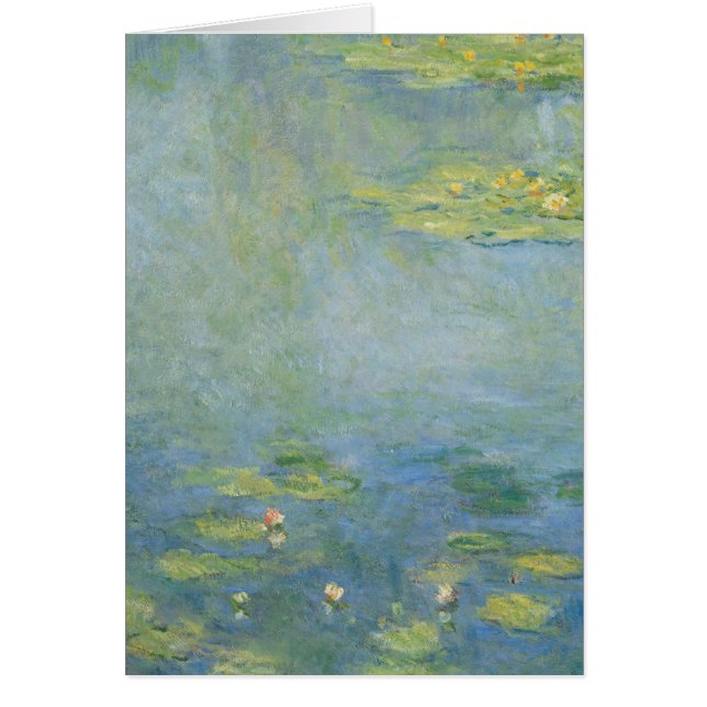 Cartão Lírios de Claude Monet (Frente)
