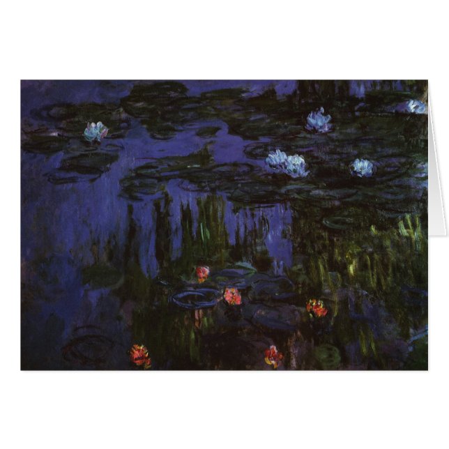 Cartão Lírios de Claude Monet, Impressionismo venenoso (Frente Horizontal)