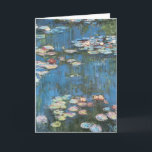 Cartão Lírios de Claude Monet, Impressionismo venenoso<br><div class="desc">Waterlily (1914), de Claude Monet, é uma pintura impressionista de arte natural. Uma das muitas variações das pinturas florais de lírio-d'água que Monet pintou pelo lago em seu jardim floral em Giverny, França. Sobre o artista: Claude Monet (1840-1926) foi o fundador do movimento de pintura impressionista francês, com a maioria...</div>