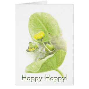 Cartão Lírios de flores