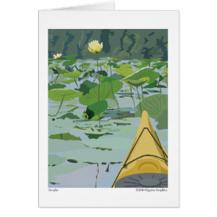 Cartão Lírios no Sassafras