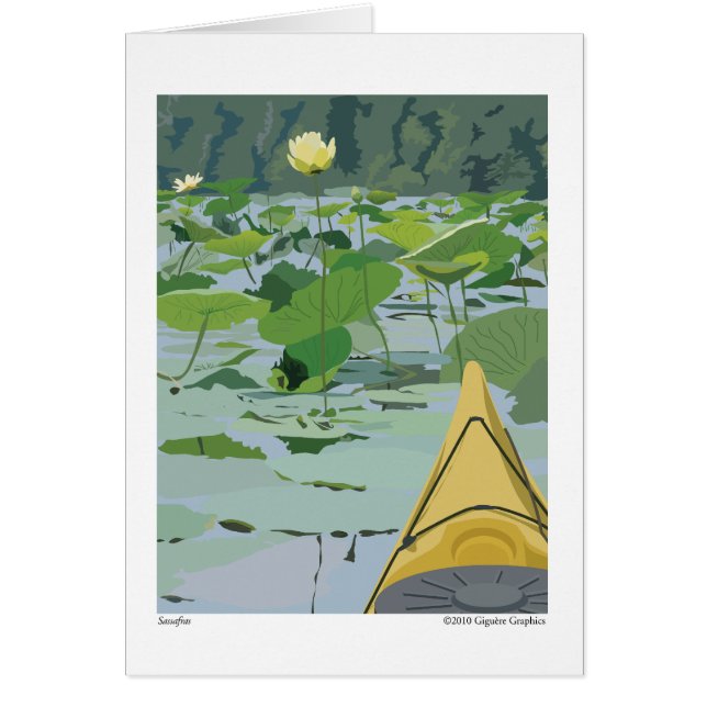 Cartão Lírios no Sassafras (Frente)