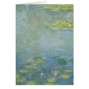 Cartão Lírios por Claude Monet