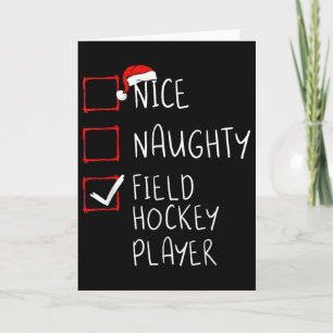 Cartão Lista de Jogadores de Hóquei de Campo Nice Naughty