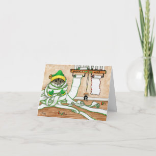 Cartão Lista Personalizada do Papai Noel Malvado e Bonzin