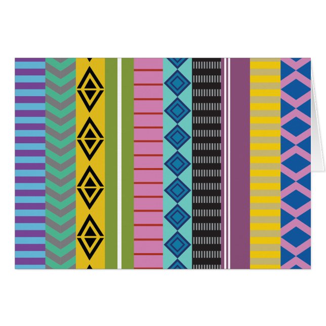 Cartão Listras bolivianas (Frente Horizontal)