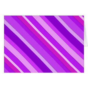 Cartão Listras de doces em camadas - roxo e orquídea