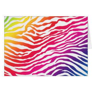 Cartão Listras do arco-íris (paisagem)