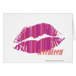 Cartão Listras finas roxas