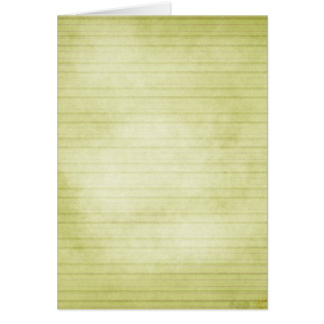 Cartão Listras verdes macias (Frente)