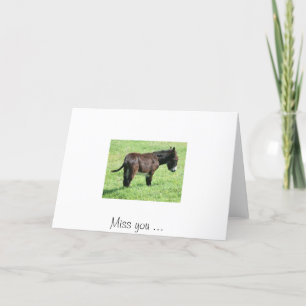 Cartão LITTLE DONKEY, Miss you ...