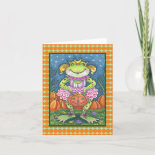 Cartão LITTLE FROG HOPPY HALLOWEEN NOTE CARD Verse