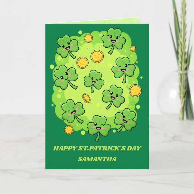Cartão Little Lucky Me St. Patrick’s Day Card (Frente)
