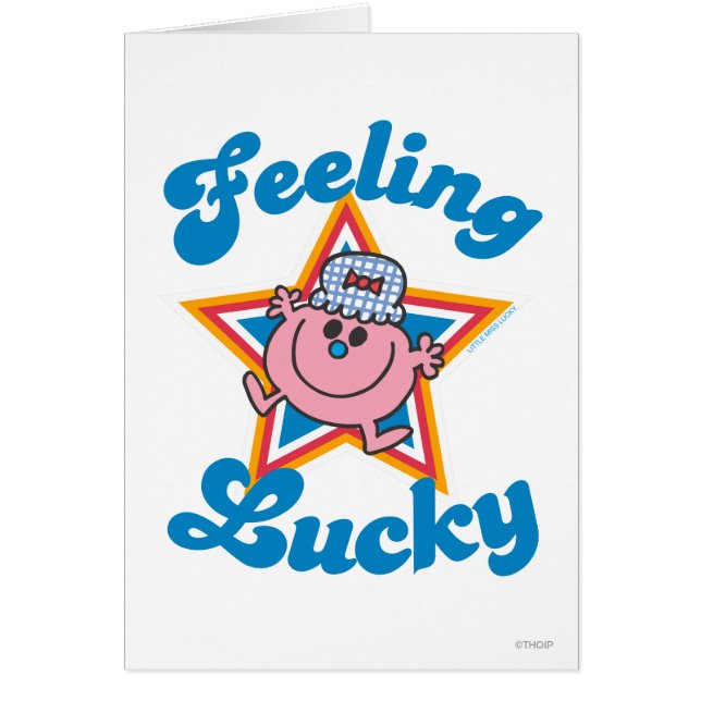 Cartão Little Miss Lucky Star (Frente)