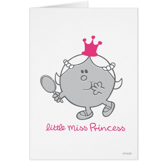 Cartão Little Miss Princesa | Espelho (Frente)