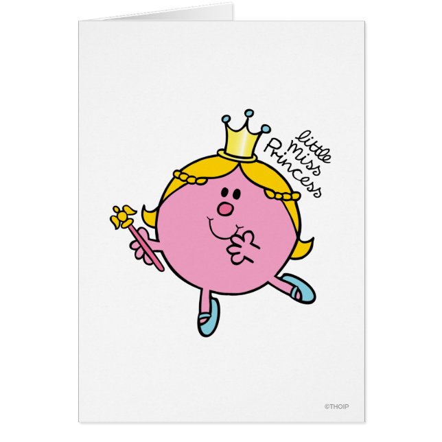 Cartão Little Miss Princesa | Royal Scepter (Frente)