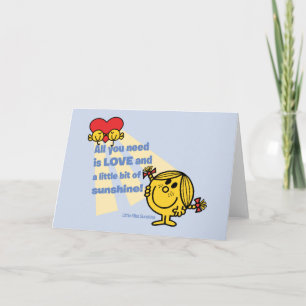 Cartão Little Miss Sunshine Tudo o que Você Precisa É…
