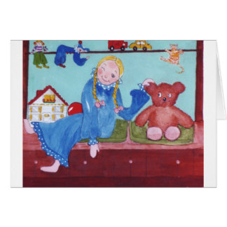 Cartão LittleGirl & TeddyBear