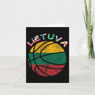 Cartão Lituânia Bysketbyll Tie-dye Lietuva Bysketbyll Li