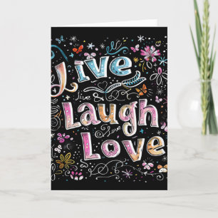 Cartão Live, Love and Laugh